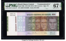 Brazil Banco Central Do Brasil 500 Cruzeiros 1972 (ND 1974) Pick 196b Commemorative PMG Superb Gem Unc 67 EPQ. 

HID09801242017

© 2022 Heritage Aucti...