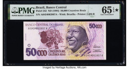 Brazil Banco Central Do Brasil 50,000 Cruzeiros Reais ND (1994) Pick 242 PMG Gem Uncirculated 65 EPQ S. 

HID09801242017

© 2022 Heritage Auctions | A...