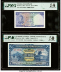 Ceylon Central Bank of Ceylon 1 Rupee 20.1.1951 Pick 47 PMG Choice About Unc 58; Trinidad & Tobago Government of Trinidad and Tobago 1 Dollar 2.1.1939...