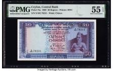 Ceylon Central Bank of Ceylon 50 Rupees 20.10.1969 Pick 75a PMG About Uncirculated 55 EPQ. 

HID09801242017

© 2022 Heritage Auctions | All Rights Res...