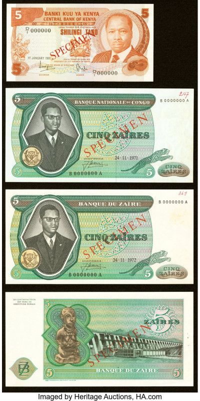 Congo, Kenya, Uganda, Zaire & More Group Lot of 8 Examples About Uncirculated. S...