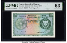 Cyprus Central Bank of Cyprus 500 Mils 1.12.1961 Pick 38a PMG Choice Uncirculated 63. Previously mounted. 

HID09801242017

© 2022 Heritage Auctions |...