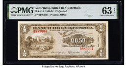 Guatemala Banco de Guatemala 1/2 Quetzal 3.8.1949 Pick 23 PMG Choice Uncirculated 63 EPQ. 

HID09801242017

© 2022 Heritage Auctions | All Rights Rese...
