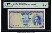 Iraq National Bank of Iraq 1 Dinar 1947 (ND 1950) Pick 29 PMG Choice Very Fine 35. 

HID09801242017

© 2022 Heritage Auctions | All Rights Reserved