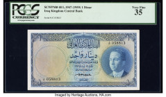 Iraq Central Bank of Iraq 1 Dinar 1947 (ND 1959) Pick 48 PCGS Very Fine 35. 

HID09801242017

© 2022 Heritage Auctions | All Rights Reserved