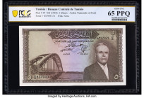 Tunisia Banque Centrale 5 Dinars ND (ca. 1958) Pick 59 PCGS Banknote Gem UNC 65 PPQ. 

HID09801242017

© 2022 Heritage Auctions | All Rights Reserved