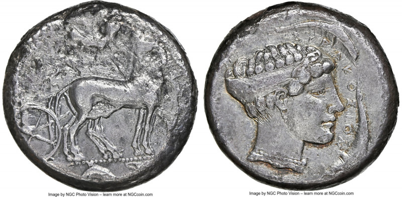 SICILY. Syracuse. Second Democracy (ca. 440-430 BC). AR tetradrachm (23mm, 16.59...