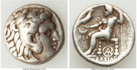 MACEDONIAN KINGDOM. Alexander III the Great (336-323 BC). AR tetradrachm (24mm, 16.83 gm, 2h). Choice Fine. Posthumous issue of Carrhae, under Seleucu...