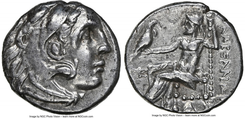 MACEDONIAN KINGDOM. Alexander III the Great (336-323 BC). AR drachm (17mm, 11h)....