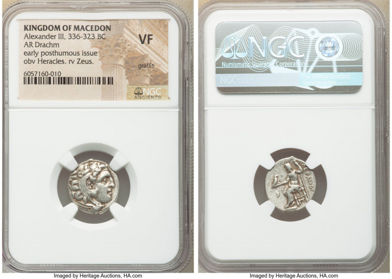 MACEDONIAN KINGDOM. Alexander III the Great (336-323 BC). AR drachm (17mm, 11h)....