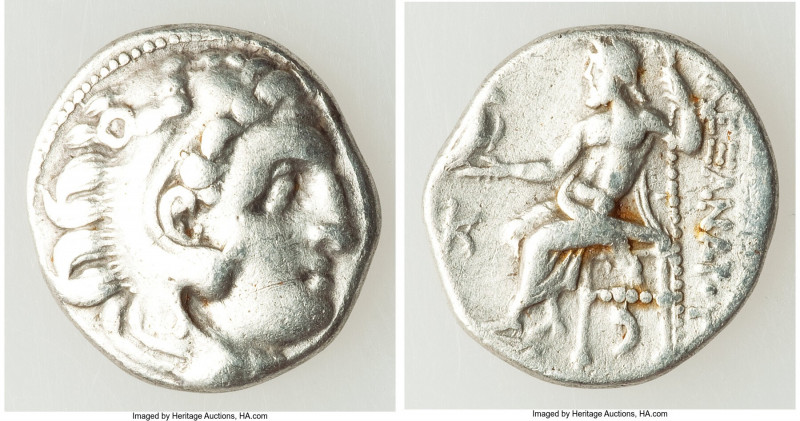 MACEDONIAN KINGDOM. Alexander III the Great (336-323 BC). AR drachm (18mm, 4.10 ...