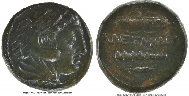 MACEDONIAN KINGDOM. Alexander III the Great (336-323 BC). AE unit (18mm, 1h). NG...