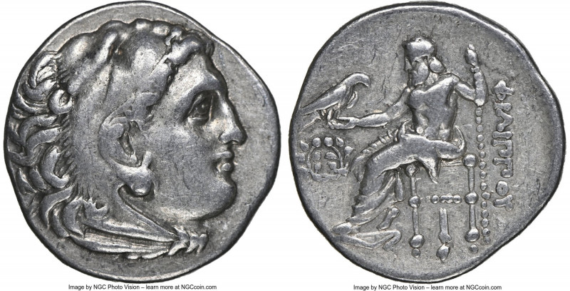 MACEDONIAN KINGDOM. Philip III Arrhidaeus (323-317 BC). AR drachm (18mm, 6h). NG...