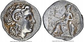 THRACIAN KINGDOM. Lysimachus (305-281 BC). AR drachm (18mm, 9h). NGC Choice XF. Ephesus, ca. 294-287 BC. Diademed head of deified Alexander III right,...