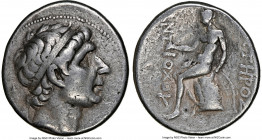 SELEUCID KINGDOM. Interregnum - The "Soter" Coinage. Seleucus II(?) (246-225 BC). AR tetradrachm (29mm, 1h). NGC Choice Fine. Uncertain Antioch subsid...