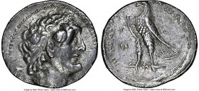 PTOLEMAIC EGYPT. Ptolemy I Soter (305/4-282 BC). AR stater or tetradrachm (29mm, 12h). NGC Choice VF, die shift. Alexandria, from 294 BC. Diademed bus...