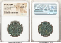 MOESIA. Tomis. Gordian III (AD 238-244) and Tranquillina. AE 4 1/2 assaria (27mm, 13.11 gm, 1h). NGC VF 4/5 - 4/5 ΑΥΤ Κ Μ ΑΝΤΩΝΙΟϹ ΓΟΡΔΙΑΝΟϹ ϹΑΒΙΝΙΑ Τ...