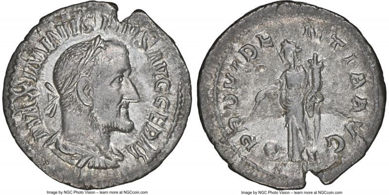 Maximinus I (AD 235-238). AR denarius (20mm, 2.35 gm, 6h). NGC XF 5/5 - 3/5. Rom...