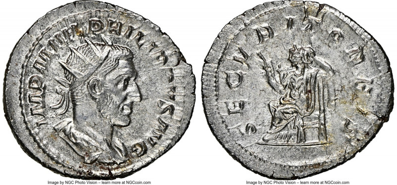 Philip I (AD 244-249). AR antoninianus (24mm, 3.99 gm, 6h). NGC MS 4/5 - 4/5. Ro...