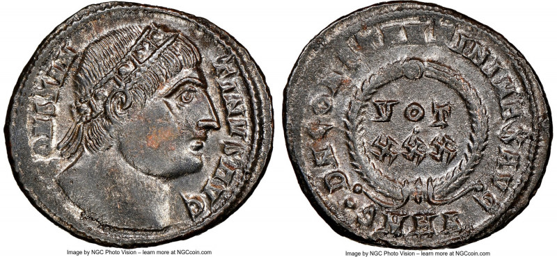 Constantine I the Great (AD 307-337). AE3 or BI nummus (19mm, 6h). NGC Choice AU...