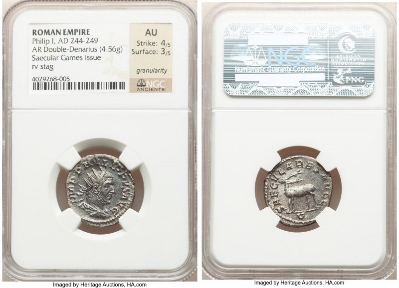 ANCIENT LOTS. Roman Imperial. Lot of two (2) AR antoniniani. NGC Choice VF-AU, g...