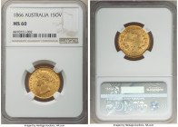 Victoria gold Sovereign 1866-SYDNEY MS60 NGC, Sydney mint, KM4.

HID09801242017

© 2022 Heritage Auctions | All Rights Reserved
