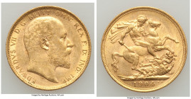 Edward VII gold Sovereign 1904-M AU, Melbourne mint, KM15. 22.2mm. 7.98gm. AGW 0.2355 oz. 

HID09801242017

© 2022 Heritage Auctions | All Rights ...