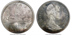 Elizabeth II Mint Error - Incomplete Punched Planchet Dollar 1965 MS64 PCGS, Royal Canadian mint, KM64.1. Ex. Fred Weinberg Collection

HID098012420...