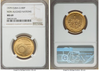 Republic gold 100 Pesos 1979 MS69 NGC, Havana mint, KM45. Mintage: 2,000. Non-Aligned Nations commemorative. AGW 0.3538 oz. 

HID09801242017

© 20...