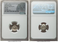 Strasbourg. Anonymous Pair of Certified Deniers (Angel Bracteates) ND (1200-1300) NGC, Rob-8979. Includes (1) MS64 0.48gm & (1) MS63 0.38gm. Sold as i...