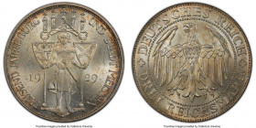 Weimar Republic "Meissen" 3 Mark 1929-E MS64 PCGS, Muldenhutten mint, KM65, J-338. Issued for the 1000th anniversary of Meissen. 

HID09801242017
...