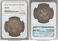 George III Crown 1818-LVIII AU55 NGC, KM675, S-3787. LVIII on edge. Olive-gray toning. 

HID09801242017

© 2022 Heritage Auctions | All Rights Res...