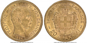 George I gold 20 Drachmai 1884-A MS61 NGC, Paris mint, KM56. One year type. AGW 0.1867 oz. 

HID09801242017

© 2022 Heritage Auctions | All Rights...