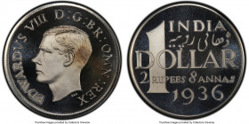 Edward VIII 5-Piece Lot of Certified 1936-Dated Proof Dollars PCGS, 1) silver Dollar - PR68 Deep Cameo, FC-55.1d 2) iron Dollar - PR68 Deep Cameo, FC-...