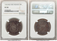 Charles III 4 Reales 1761 Mo-MM VF20 NGC, Mexico City mint, KM96. Anthracite and purple toning. 

HID09801242017

© 2022 Heritage Auctions | All R...