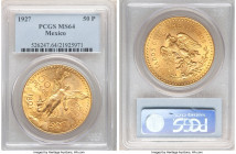 Estados Unidos gold 50 Pesos 1927 MS64 PCGS, Mexico City mint, KM481. AGW 1.2056 oz. 

HID09801242017

© 2022 Heritage Auctions | All Rights Reser...