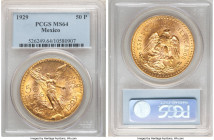Estados Unidos gold 50 Pesos 1929 MS64 PCGS, Mexico City mint, KM481, Fr-172. AGW 1.2056 oz. 

HID09801242017

© 2022 Heritage Auctions | All Righ...