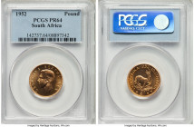George VI gold Proof Pound 1952 PR64 PCGS, Pretoria mint, KM43. AGW 0.2355 oz.

HID09801242017

© 2022 Heritage Auctions | All Rights Reserved