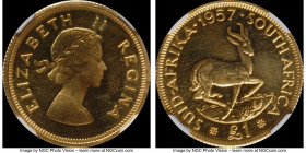 Elizabeth II gold Proof Pound 1957 PR64 Cameo NGC, Pretoria mint, KM54. AGW 0.2355 oz. 

HID09801242017

© 2022 Heritage Auctions | All Rights Res...