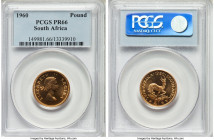 Elizabeth II gold Proof Pound 1960 PR66 PCGS, Pretoria mint, KM54.

HID09801242017

© 2022 Heritage Auctions | All Rights Reserved
