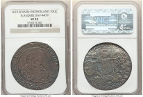 Flanders. Charles II Ducaton 1673 VF35 NGC, Bruges mint, KM64, Dav-4479. Gunmetal toned surfaces with an even strike.

HID09801242017

© 2022 Heri...