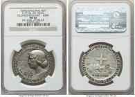 Confederation silver "Schweizerischer Shooting Festival" Medal ND (after 1921) MS62 NGC, Richter-1973a. 35mm. Awarded to Dr. Karl Attinger for field c...