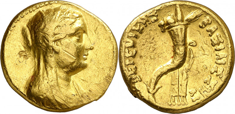 Egipto Ptolemaico. Berenice II (244-221 a.C.). Octodracma. (S. 7799 var) (SNG. C...