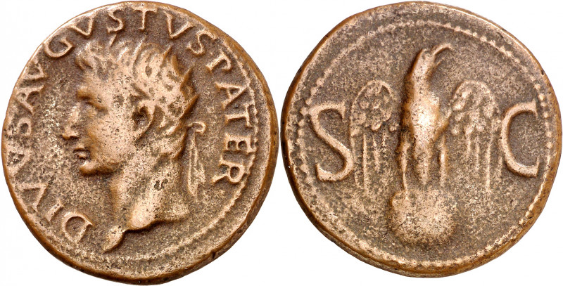 (34-37 d.C.). Octavio Augusto. As. (Spink 1790) (Co. 247) (RIC. 82, de Tiberio)....