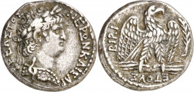 (63 d.C.). Nerón. Siria. Antioquía ad Orontem. Tetradracma. (S.GIC. 618 var) (RPC. I, 4188). 14,79 g. MBC+.