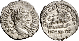 (204 d.C.). Septimio Severo. Denario. (Spink 6285) (S. 222) (RIC. 266). 3,77 g. EBC-/EBC.