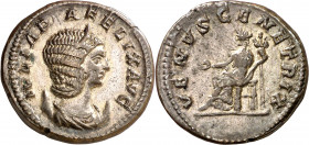 (216 d.C.). Julia Domna. Antoniniano. (Spink 7098) (S. 211) (RIC. 388a, de Caracalla). 5,40 g. MBC+.