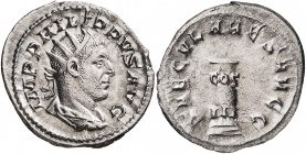 (248 d.C.). Filipo I. Antoniniano. (Spink 8961) (S. 193) (RIC. 24c). 4,18 g. MBC+.