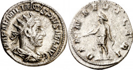 (253 d.C.). Emiliano. Antoniniano. (Spink 9831) (S. 10) (RIC. 2b). Muy escasa. 3,35 g. MBC+.