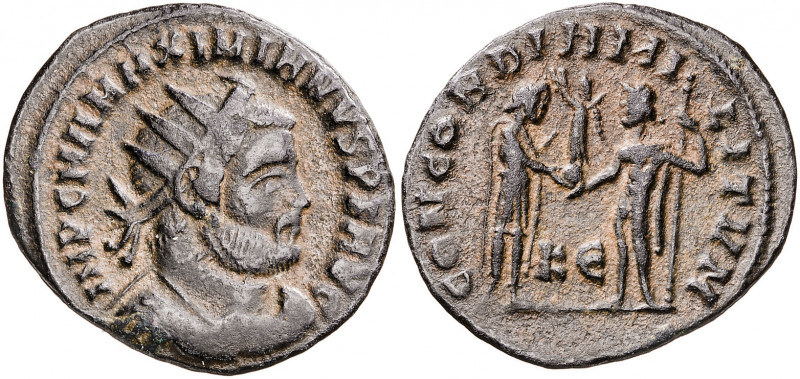 (295-299 d.C.). Maximiano Hércules. Cyzicus. AE 21. (Spink 13315) (Co. 54) (RIC....